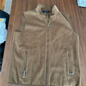 Peter Millar Tan Fleece Vest